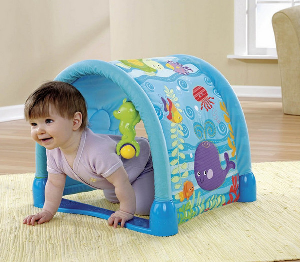 Fisher Price 费雪 P5331 踢踏爬行地毯+陀螺*2