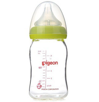 Pigeon 贝亲 AA72 宽口径玻璃奶瓶 160ml*2+Pigeon 贝亲 奶瓶清洁剂 400ml