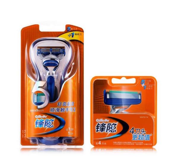双重优惠：Gillette 吉列 锋隐 手动剃须刀（1刀架、5刀头）