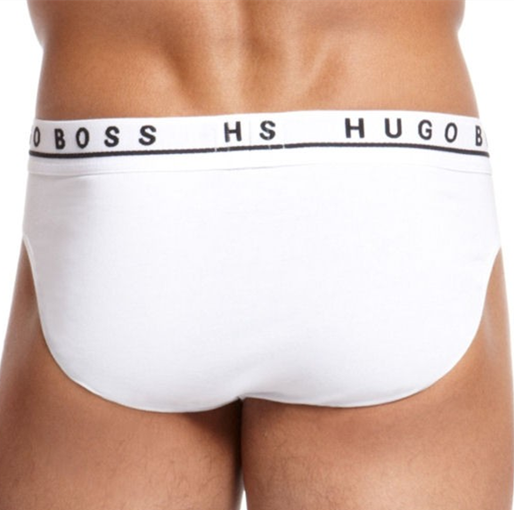 凑单品：HUGO BOSS 男士弹力三角内裤 3条装