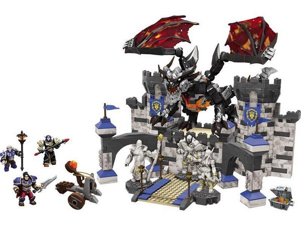 MEGA BLOKS 美家宝 魔兽世界 Deathwing's Stormwind Assault 暴风城大门 死亡之翼