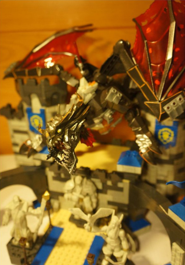 MEGA BLOKS 美家宝 魔兽世界 Deathwing's Stormwind Assault 暴风城大门 死亡之翼