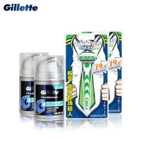 Gillette 吉列 锋速3敏锐（1刀架1刀头）*2+深层滋养霜*2