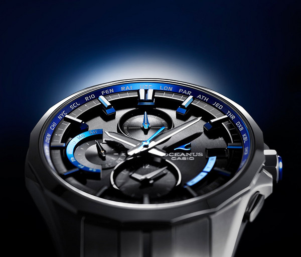 CASIO 卡西欧 OCEANUS MANTA 海神 OCW-S3000-1AJF 男士腕表(6局电波、陶瓷表壳、太阳能6马达机芯)