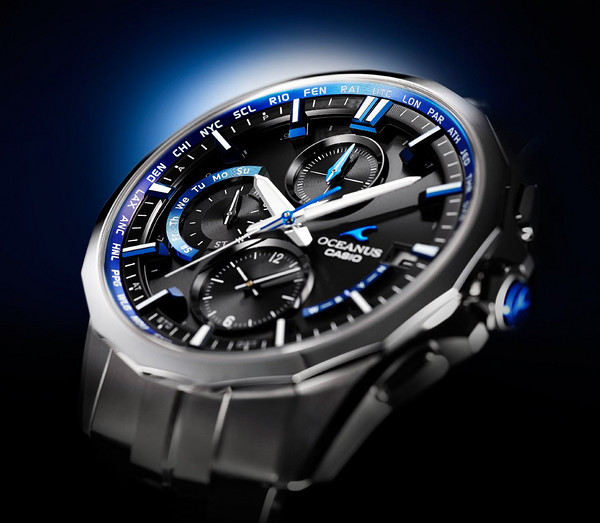 CASIO 卡西欧 OCEANUS MANTA 海神 OCW-S3000-1AJF 男士腕表(6局电波、陶瓷表壳、太阳能6马达机芯)