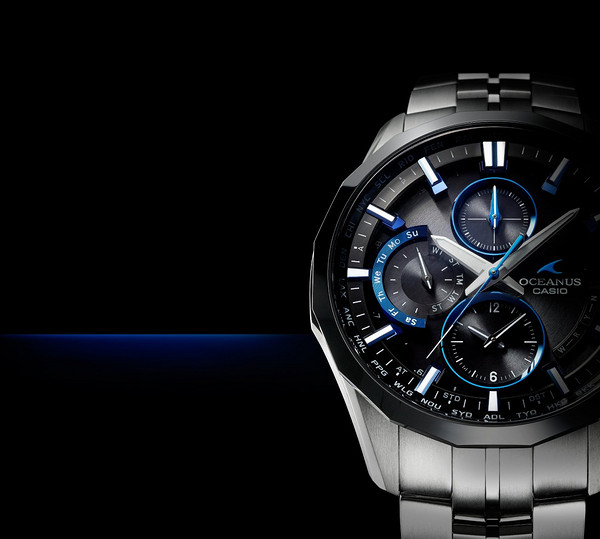 CASIO 卡西欧 OCEANUS MANTA 海神 OCW-S3000-1AJF 男士腕表(6局电波、陶瓷表壳、太阳能6马达机芯)