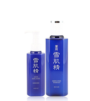 再特价：KOSE 高丝 雪肌精两件套(洗颜乳140ml+化妆水200ml)