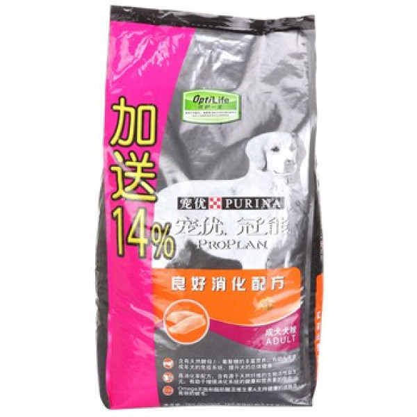 PRO PLAN 冠能 成犬犬粮 17.1Kg+狗狗零食 100g*2袋