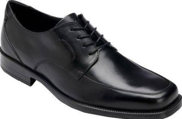 ROCKPORT 乐步 Front Moccasin 男士商务小方头皮鞋 黑色款