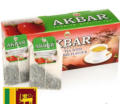 凑单品:AKBAR 阿客巴 草莓绿茶 2g*25袋/盒