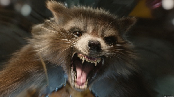 MARVEL 漫威 Guardians of The Galaxy 银河护卫队 Big Blastin' Rocket Raccoon 火箭浣熊玩偶