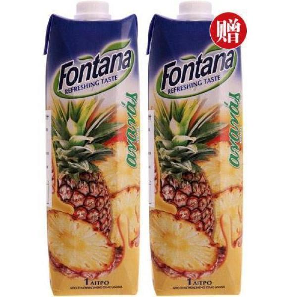 限华东,凑单品:Fontana 芬特乐 菠萝芒果汁 1L*2盒