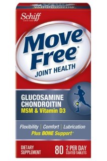 Schiff 维骨力 Move Free 氨基葡萄糖 关节养护素 绿色款 80粒