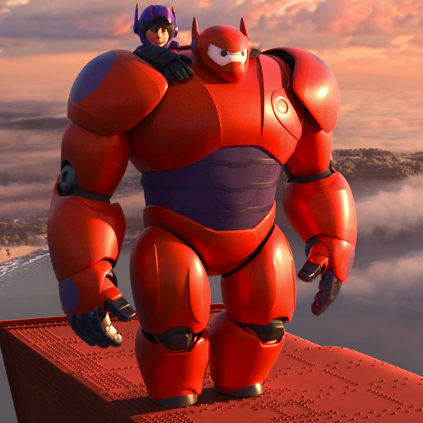 Big Hero 6 超能陆战队 大白和小宏 电动公仔