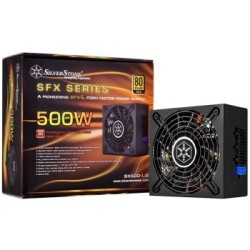 银欣 额定500W SX500-LG SFX-L电源(金牌全模组/主动式PFC/柔软扁平模组线）