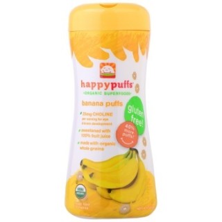 HAPPYBABY 禧贝 有机香蕉小麦圈 60g