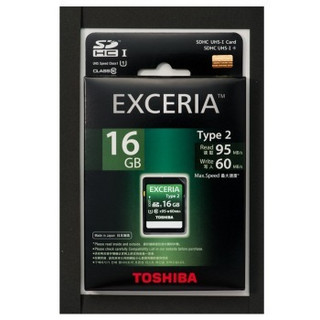 TOSHIBA 东芝 EXCERIA Type 2型 SDHC 存储卡（16GB、UHS-I）