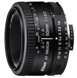 尼康(Nikon)镜头 AF 50mm f/1.8D 小痰盂人像标准定焦镜头 滤镜口径52mm尼康卡口