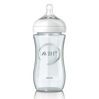 AVENT 新安怡 宽口径自然原玻璃奶瓶 240ml+125ml+奶瓶刷+凑单品
