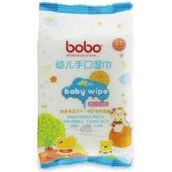 bobo 乐儿宝 婴幼儿手口湿纸巾 25片*4