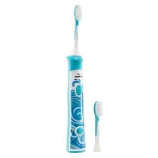 PHILIPS 飞利浦 Sonicare for Kids儿童护齿系列 HX6312/05 儿童声波震动牙刷 基础款 蓝色 含2刷头
