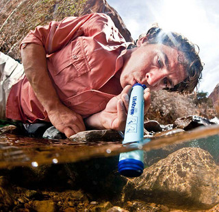 LifeStraw 生命吸管 Go 1代 过滤水壶 蓝色 650毫升 吸管  Go-S16