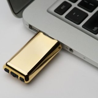 CRAVE DUET LUX 24K镀金防水振动U盘 16GB