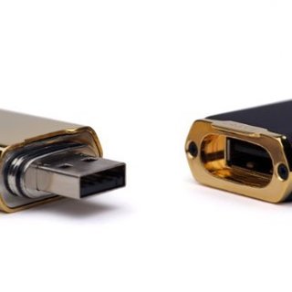CRAVE DUET LUX 24K镀金防水振动U盘 16GB