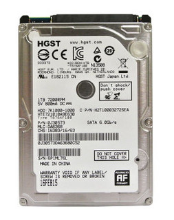 HGST 日立 HTE721010A9E630 1TB 增强型笔记本硬盘