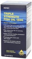 GNC 健安喜 Triple Strength Fish Oil 三倍強效深海魚油 1500 MG ，120軟 gels