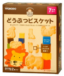 wakodo 和光堂 高钙奶酪动物婴儿饼干（25g×2袋)*4盒