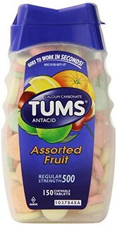 TUMS Regular Strength Antacid 抗胃酸咀嚼钙片 什锦浆果味 100粒