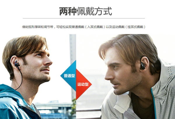 SONY索尼 MDR-AS800BT 黑色 运动蓝牙耳机(NFC、aptX)