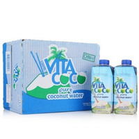 ViTa 維他 唯他可可（Vita Coco）椰子水330ml*12瓶 整箱 进口饮料 NFC 天然原味椰子水 椰汁饮料