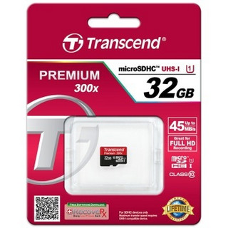 Transcend 创见 Premium 300x microSDHC 存储卡（32GB、UHS-I）