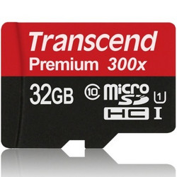 Transcend 创见 Premium 300x microSDHC 存储卡（32GB、UHS-I）