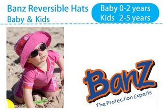 Baby Banz UV Reversible Bucket Hat 儿童防晒帽