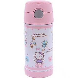 THERMOS 膳魔师 350ml Hello Kitty 高真空不锈钢吸管杯