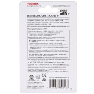 TOSHIBA 东芝 MicroSDHC 存储卡（16GB、UHS-I）