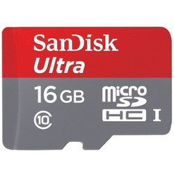 SanDisk 闪迪 Ultra 至尊高速 MicroSDHC 存储卡（16GB、UHS-I）