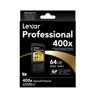 Lexar 雷克沙 Professional 400x SDXC存储卡（64GB、UHS-I）