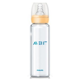 飞利浦 AVENT 新安怡 SCD803 标准口径 玻璃奶瓶 240ml+120ml 套装