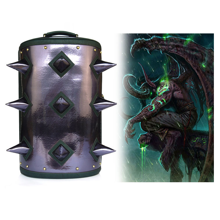 wow魔兽世界埃辛诺斯壁垒蛋盾双肩背包伊利丹掉落