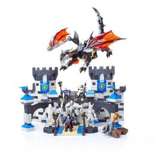 MEGA BLOKS 魔兽世界 Deathwing‘s Stormwind Assault 暴风城大门 死亡之翼