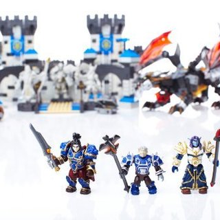 MEGA BLOKS 魔兽世界 Deathwing‘s Stormwind Assault 暴风城大门 死亡之翼