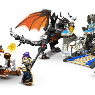 MEGA BLOKS 魔兽世界 Deathwing‘s Stormwind Assault 暴风城大门 死亡之翼