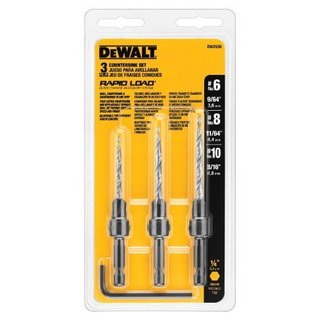 DEWALT 得伟 DW2535 3 Piece 埋头钻头套装