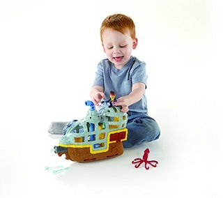 Fisher-Price 费雪 Disney Jake and The Never Land Pirates Rolling Submarine Bucky 模型