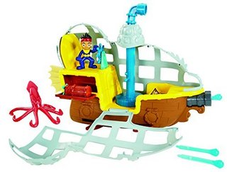 Fisher-Price 费雪 Disney Jake and The Never Land Pirates Rolling Submarine Bucky 模型