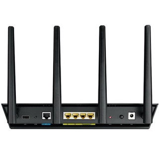 ASUS 华硕 RT-AC87U 2400M WiFi 5 家用路由器 黑色